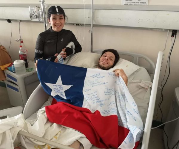 Juan Manuel Venturino, participando en "Across los Andes 2019"